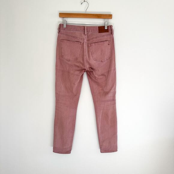 Madewell 9” High Riser Skinny Skinny Crop Jeans in Pink  G1592 - Picture 2 of 8